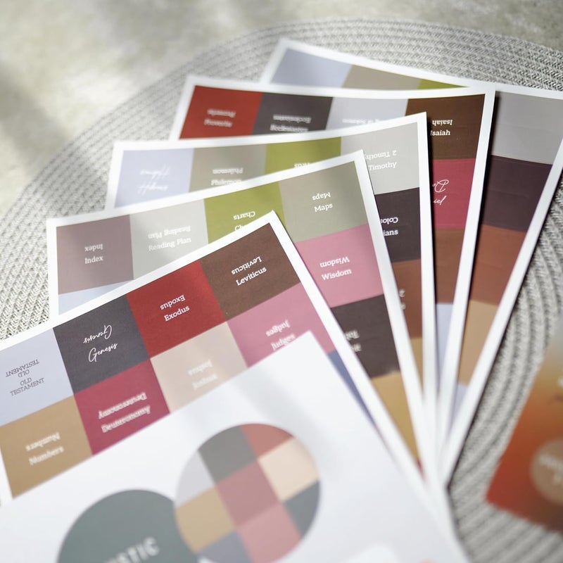 OFFILICIOUS Brown Bible Book Tabs – 100 Soft-Touch, Laminated Bible Tabs for Holy Bible – Durable Tabs for Bible – Protestant & Catholic Bible Tabs Large Print – Bible Tabs for Women & Mens Bible - Image 3